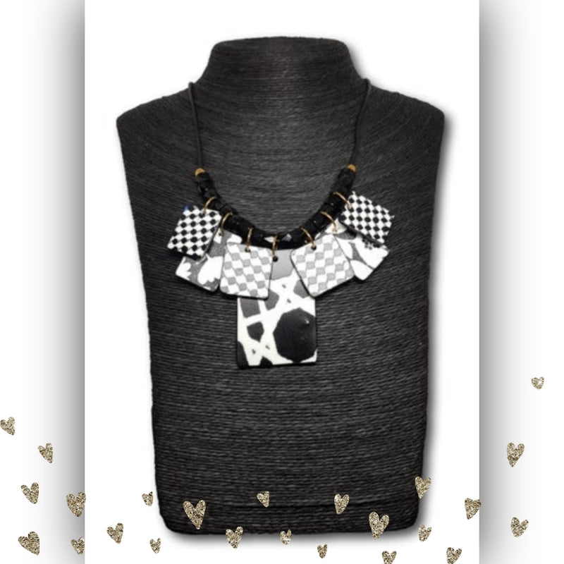 [B2C] - Mother-Baby Jewelry Box - "BLACK & WHITE" model [BOX BT2-FREU B2B]