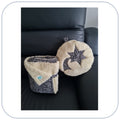 [B2C] - Mini throw blanket for home decor - PLAIN model with 1 to 3 appliqués - Size L [ZTBL-MP1A]