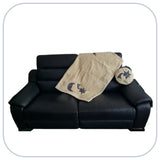 Z Tiny Blanket - Family Souvenir - Mini couverture plaid - Modèle PLAIN 1 à 3 appliqués - Taille L [ZTBL-MP123A]