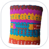 Z Plaid - Mini plaid home déco - Modèle PLAIN 1 à 3 appliqués - Taille L [ZTBL-MP1B]