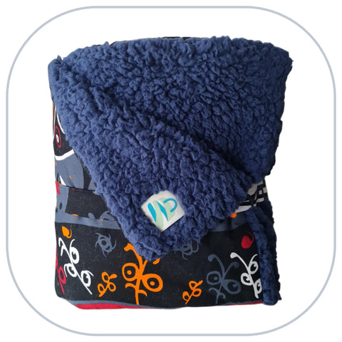 Z Plaid - Mini plaid home déco - Modèle PLAIN 1 à 3 appliqués - Taille L [ZTBL-MP1D]