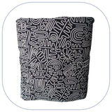 [B2B] - Mini couverture plaid home déco - Modèle PLAIN 1 à 3 appliqués - Taille L [ZTBL-MP1A]