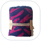 [B2C] - Mini throw blankets for home decor - PLAIN model with 1 to 3 appliqués - Size L [ZTBL-MP1I]