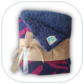 [B2C] - Mini throw blankets for home decor - PLAIN model with 1 to 3 appliqués - Size L [ZTBL-MP1I]