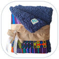 [B2C] - Mini throw blanket for home decor - PLAIN model with 1 to 3 appliqués - Size L [ZTBL-MP1H]