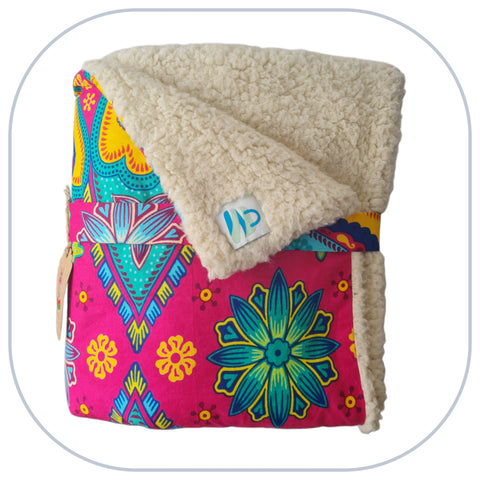 Z Plaid - Mini plaid home déco - Modèle PLAIN 1 à 3 appliqués - Taille L [ZTBL-MP1G]