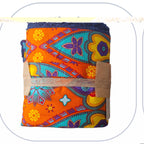 [B2C] - Mini throw blankets for home decor - PLAIN model with 1 to 3 appliqués - Size L [ZTBL-MP1F]