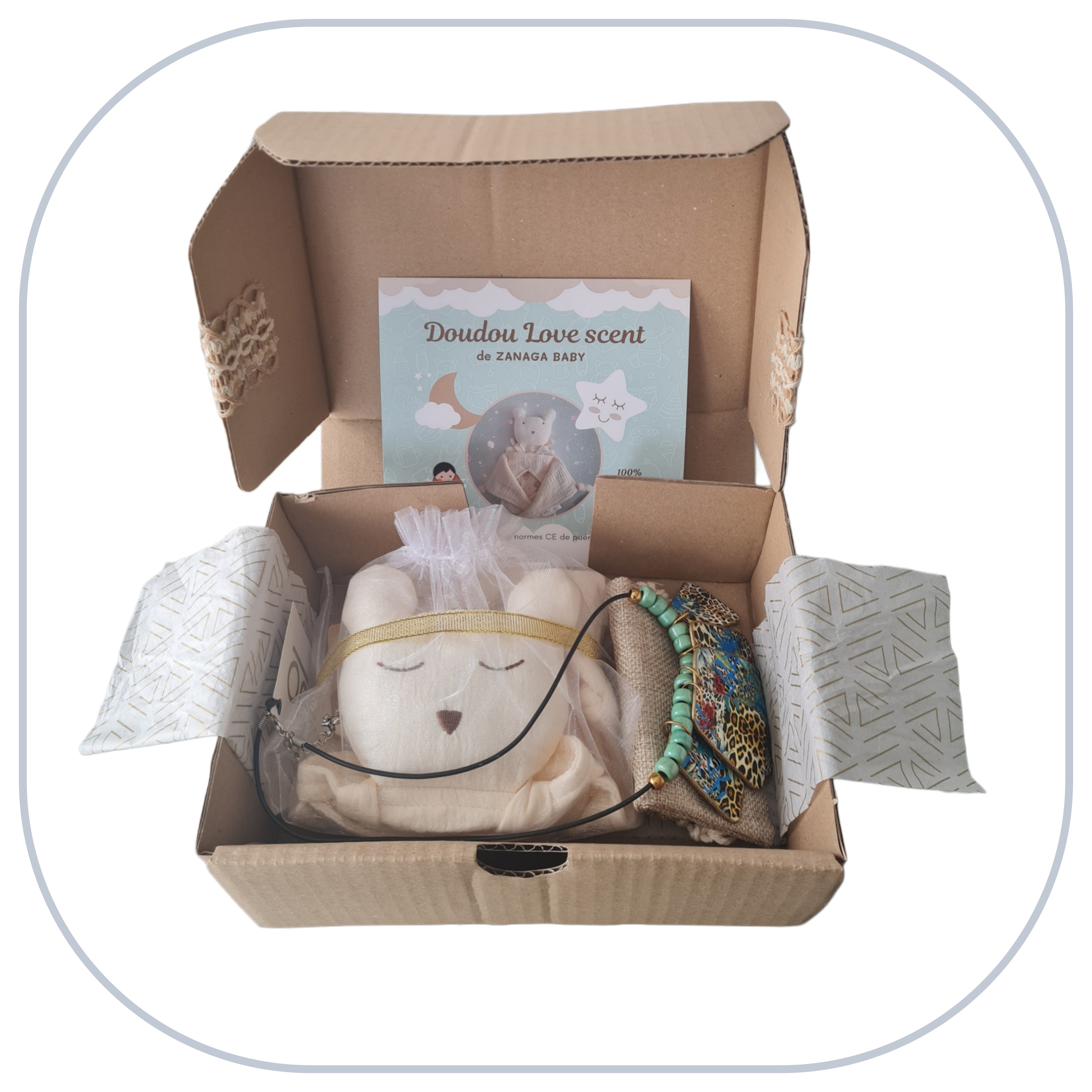 [B2C] - Mother-Baby Jewelry Box - "JUNGLE" model [BOX BT2-FREU B2B]