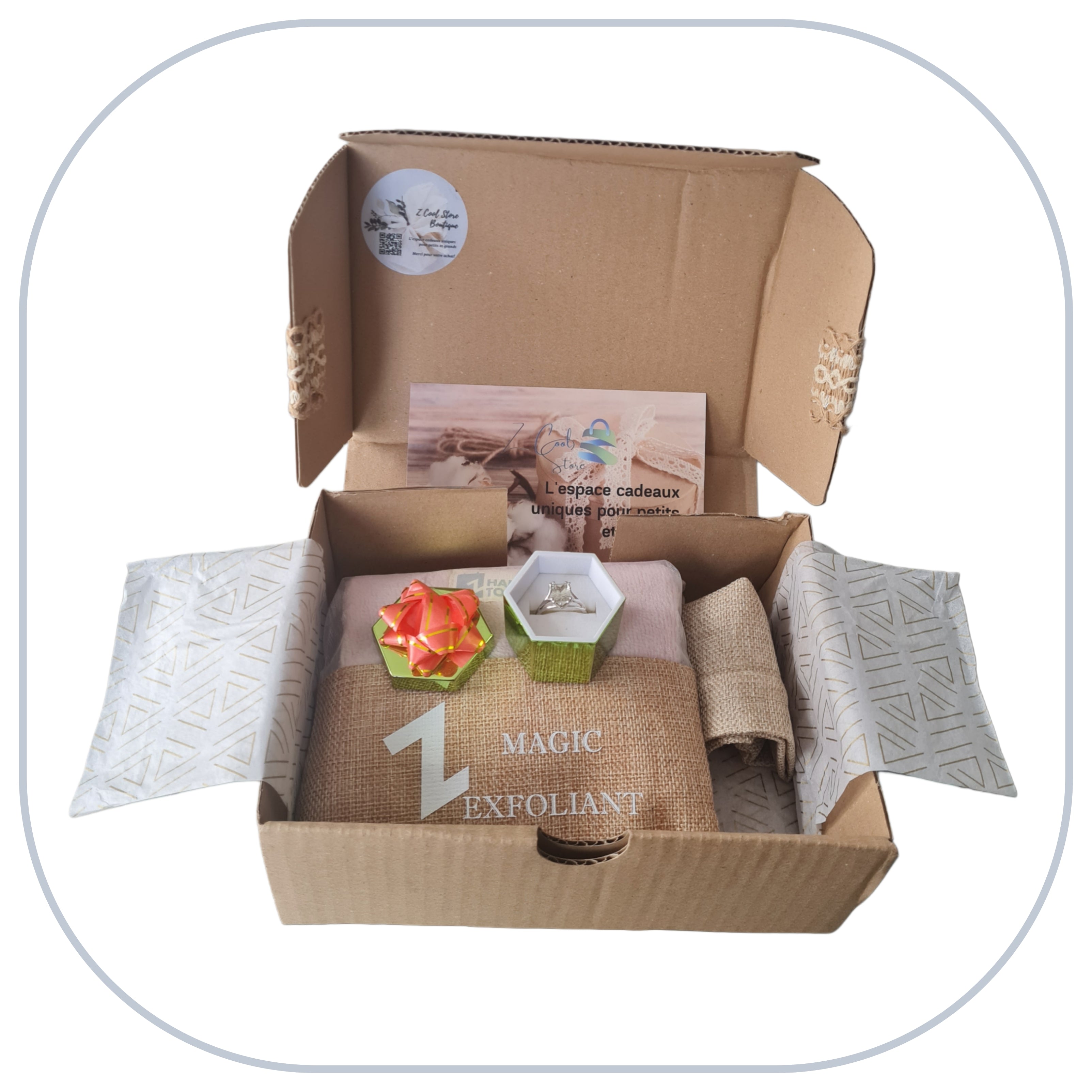 [B2C] - Mother-Beauty Jewelry Box - "AQUA" model [BOX BT2-FREU B2B]