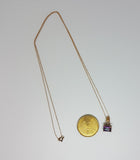 Bijoux - Chaîne & pendentif or et pierres fines - Modèle "MISTIC" [ B2C ].
