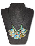 Bijoux artisanal impression digitale - Modèle "Jungle" [FAN-COLC B2C ].