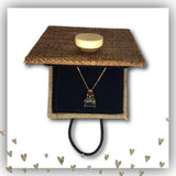 Bijoux - Chaîne & pendentif or et pierres fines - Modèle "MISTIC" [ B2C ].