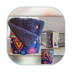 Z Tiny Sherpa Blanket for Baby/Children "Navy" [ZB-ZTBSR12-FREU B2C]