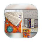 Z Tiny Blanket sherpa Couverture Plaid bébé/enfants "Orange" [ZB-ZTBSR14-FREU B2C]